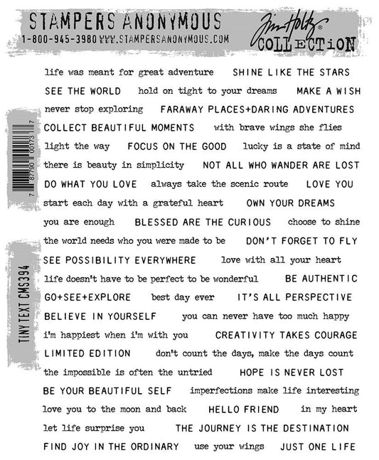 Tim Holtz Tiny Text Stamp Set