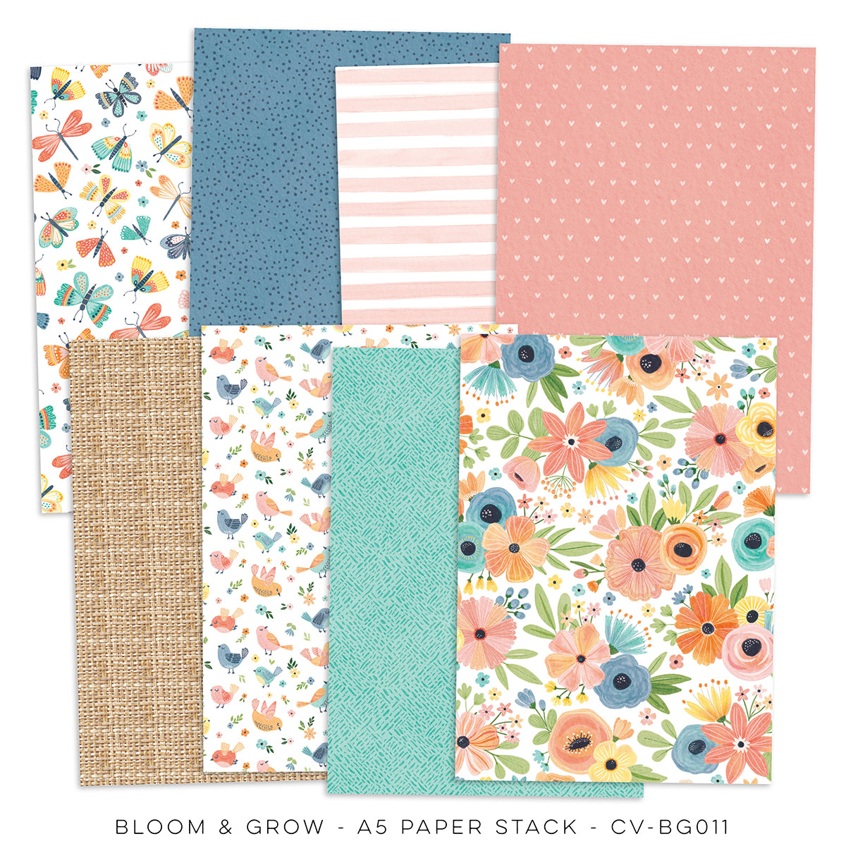 Cocoa Vanilla - Bloom & Grow  A5 Paper Stack