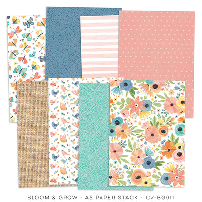 Cocoa Vanilla - Bloom & Grow  A5 Paper Stack