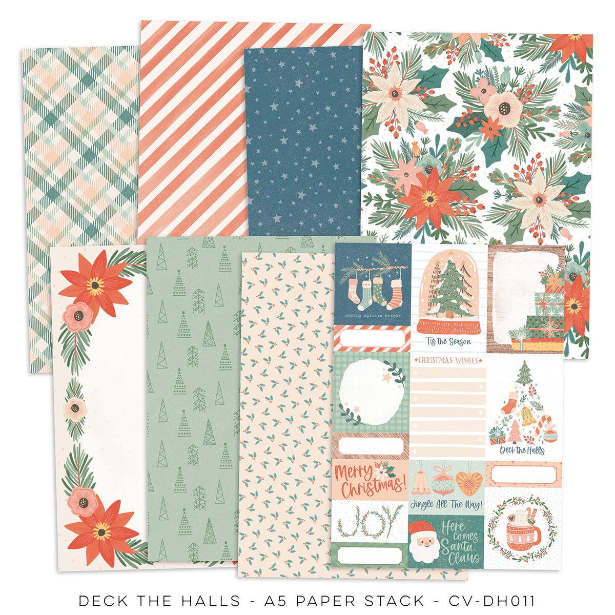 Cocoa Vanilla - Deck the Halls A5 Paper Stack