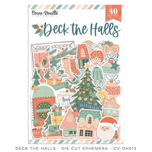 Cocoa Vanilla - Deck the Halls Die Cut Ephemera