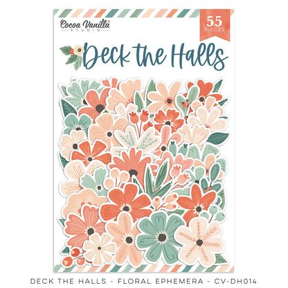 Cocoa Vanilla - Deck the Halls Die Cut Floral Ephemera