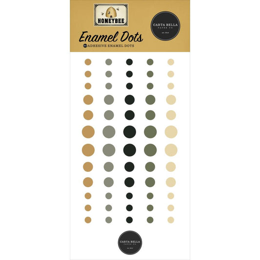 Carta Bella Adhesive Enamel Dots - Honey Bee