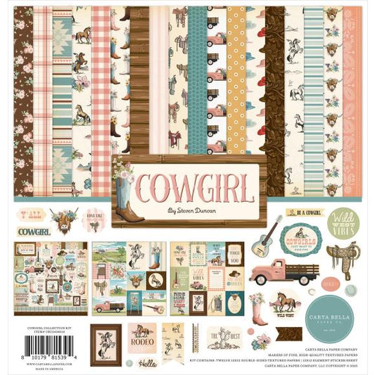 Carta Bella Cowgirl Collection Paper Pack 12"X12"