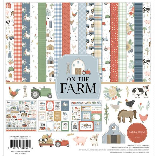 Carta Bella On The Farm Collection Paper Pack 12"X12"