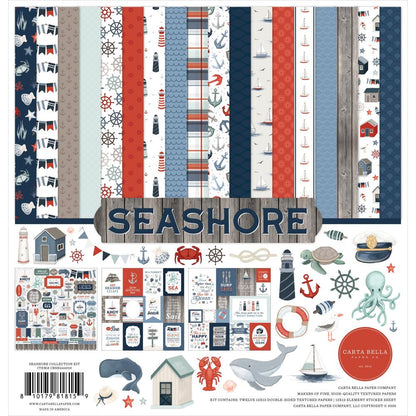 Carta Bella Paper Seashore Collection Paper Pack 12"X12"