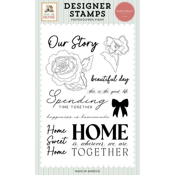 Carta Bella Papers - Feels Like Home Stamp Set - Spending Time Together