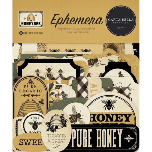 Carta Bella Papers - Honey Bee Ephemera - Icons
