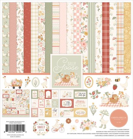 Carta Bella Papers - Silly Goose Collection Paper Pack 12"x12"