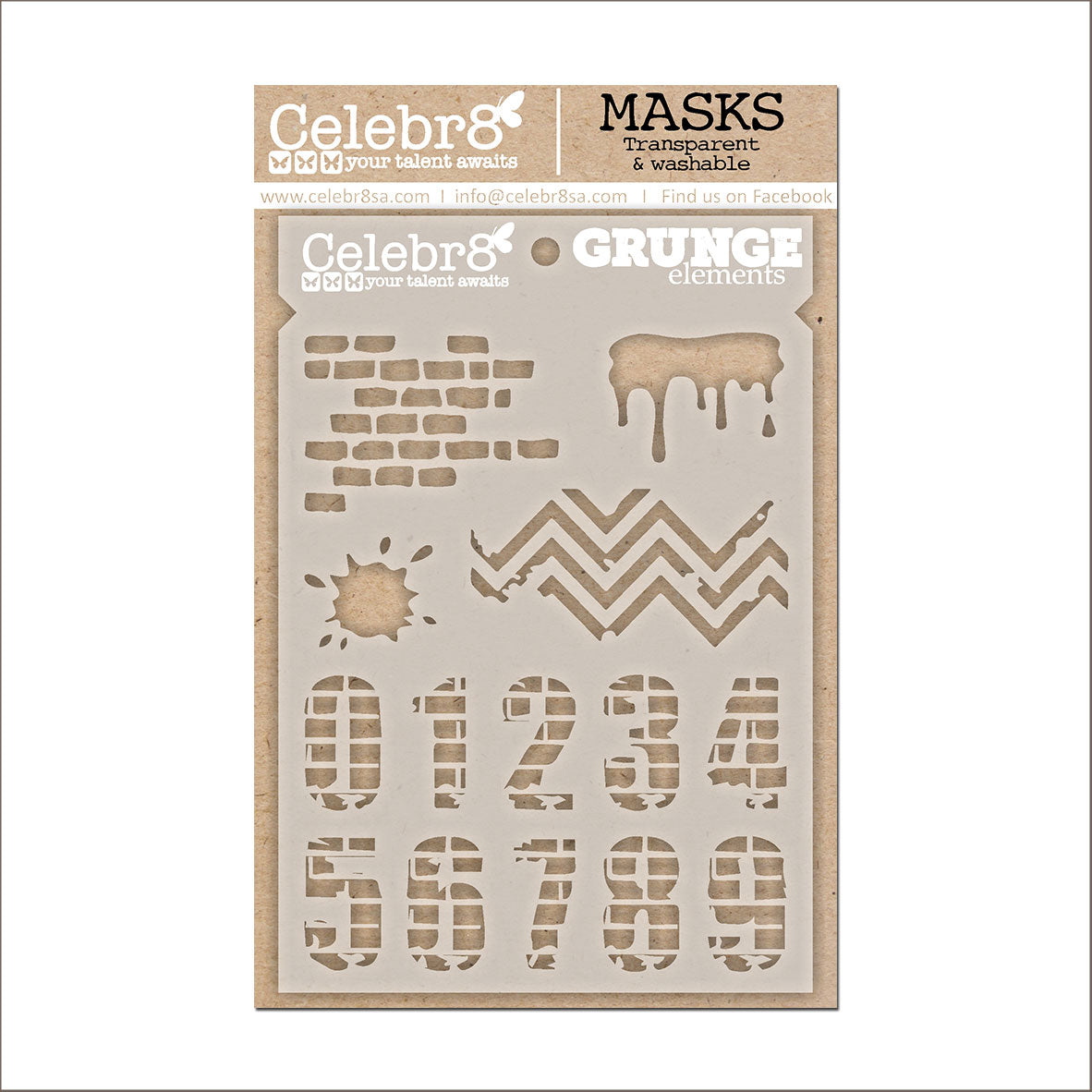 Celebr8 - Back to School - Grunge Stencil