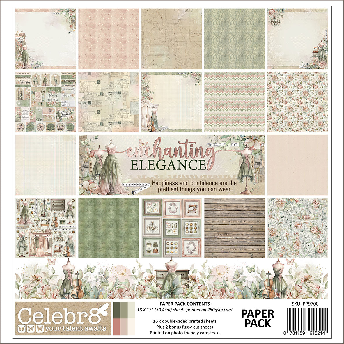 Celebr8 - Enchanting Elegance - Paper Pack