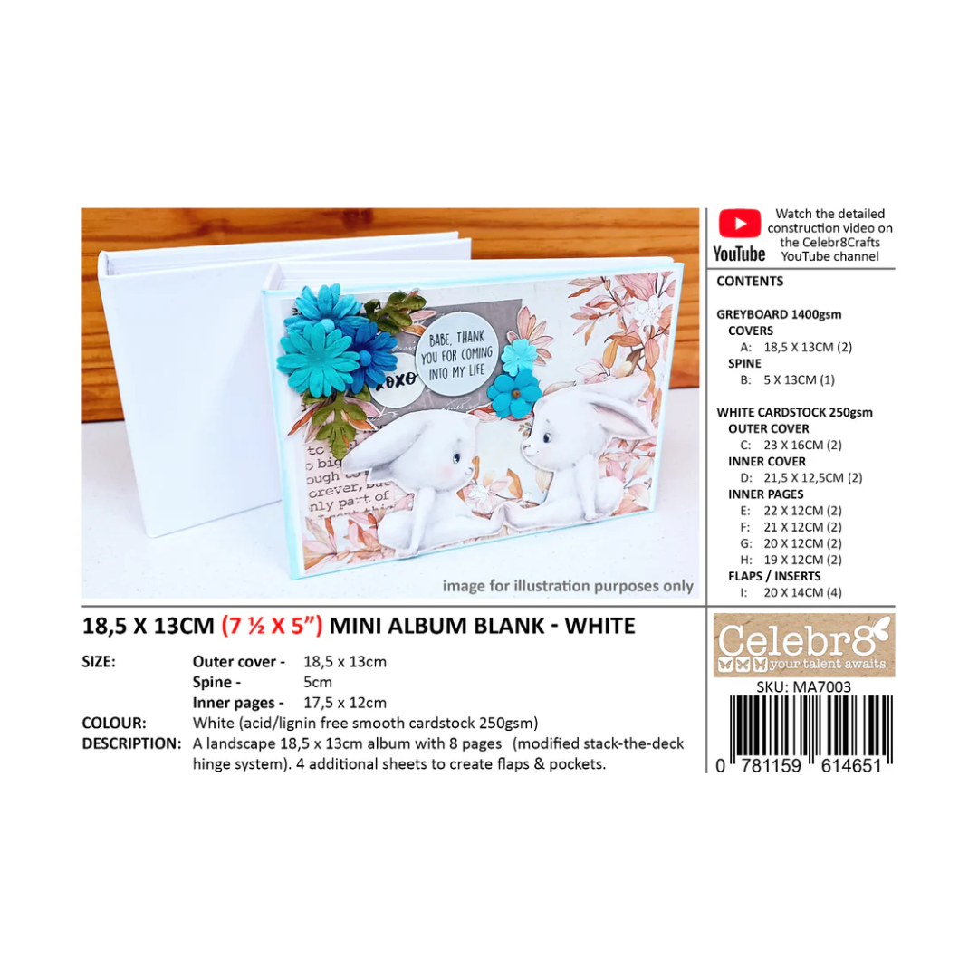 Celebr8 - Mini Album Blank