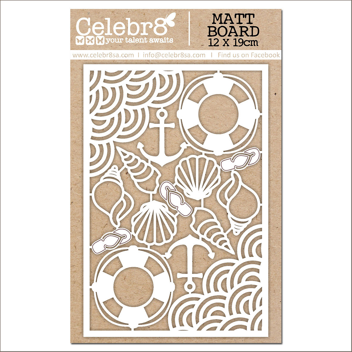 Celebr8 - Sandy Memories - Chipboard Elements