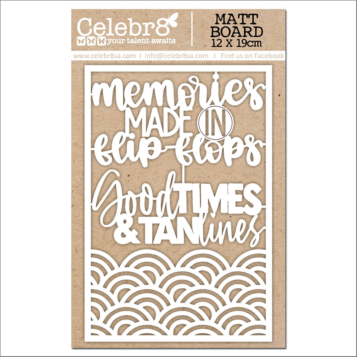 Celebr8 - Sandy Memories - Chipboard Titles