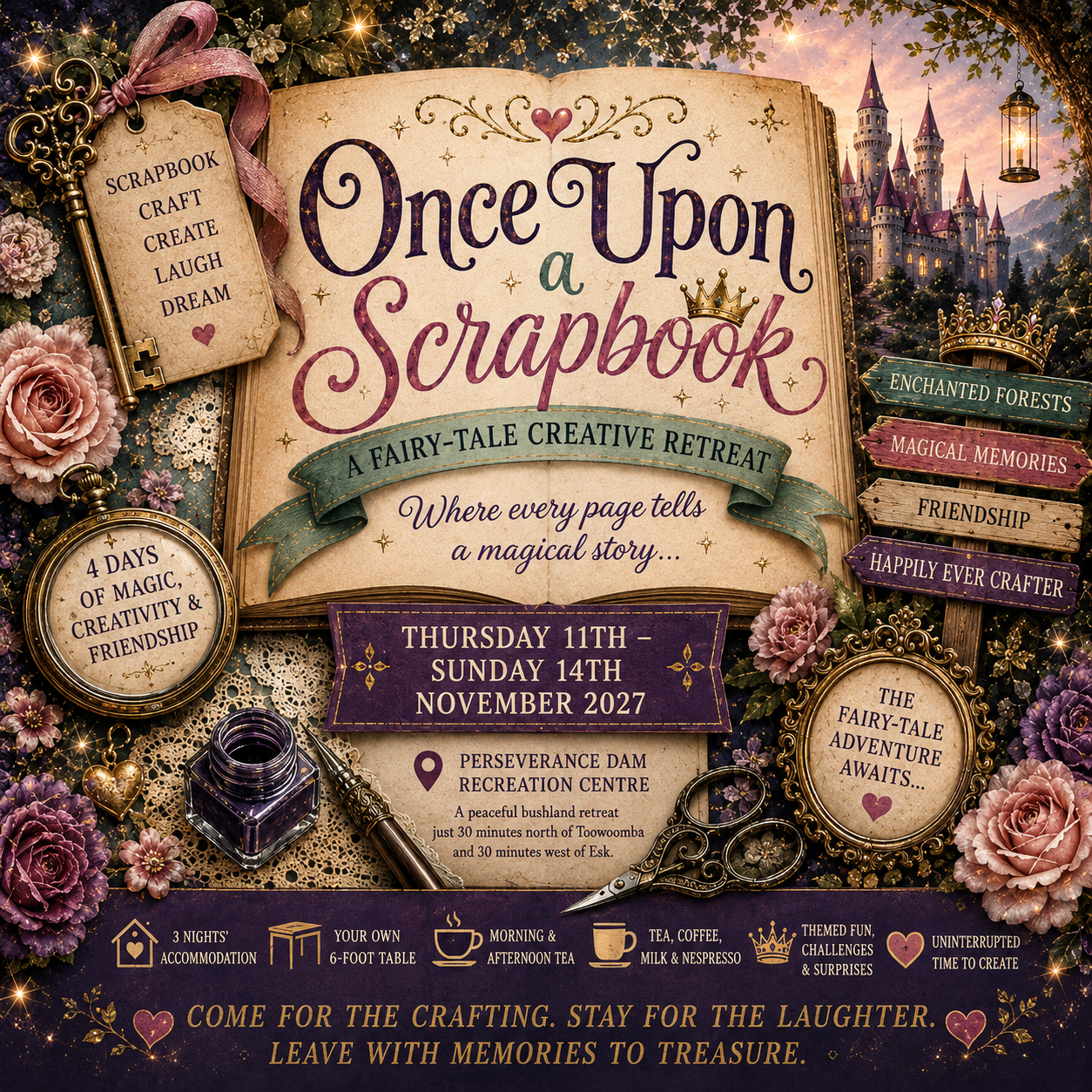 Once Upon a Scrapbook – Thursday 11th – Sunday 14th November 2027