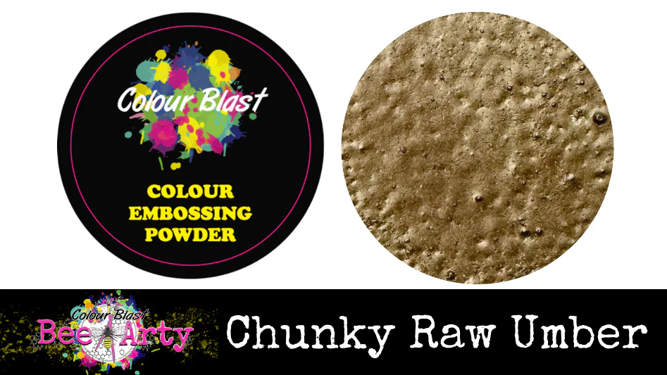 Bee Arty Embossing Powder Chunky Raw Umber