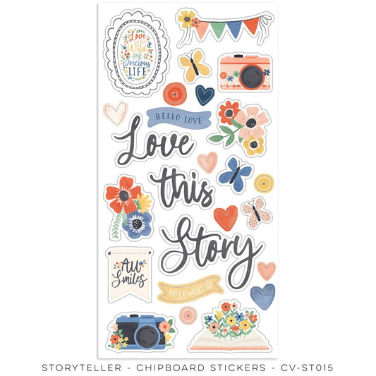 Cocoa Vanilla Studio - Storyteller - Chipboard Stickers