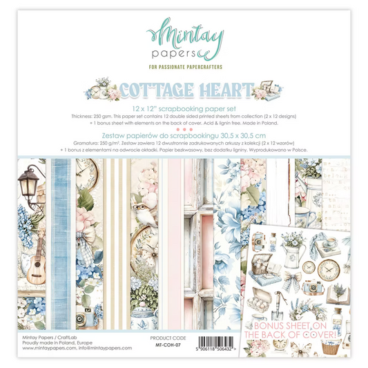 Mintay Papers - Cottage Heart - 12"x12" Scrapbooking Pack