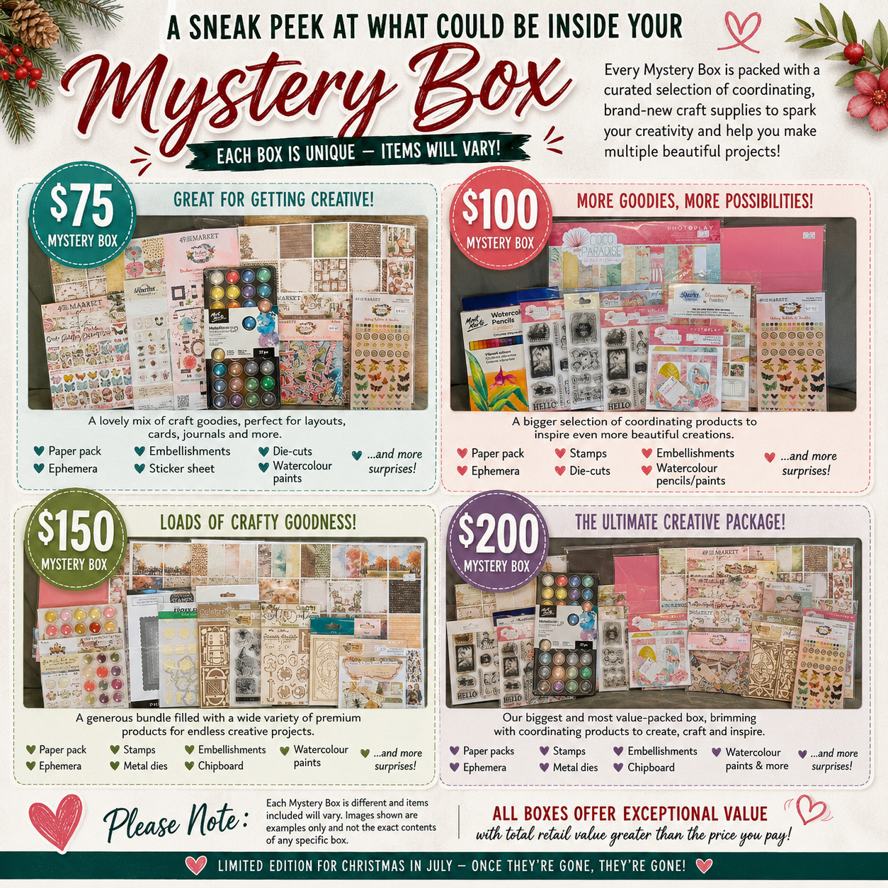 🎄 Christmas in July Mystery Box 🎁