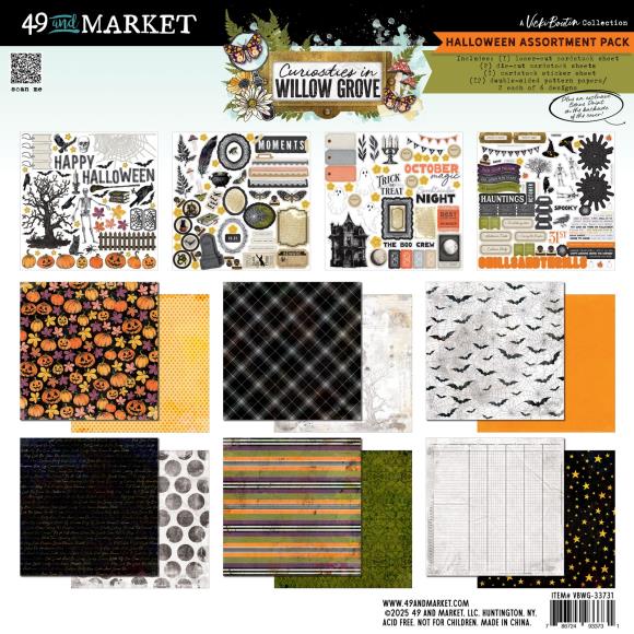 Curiosities In Willow Grove 12x12 Halloween Assortment Pack By Vicki Boutin