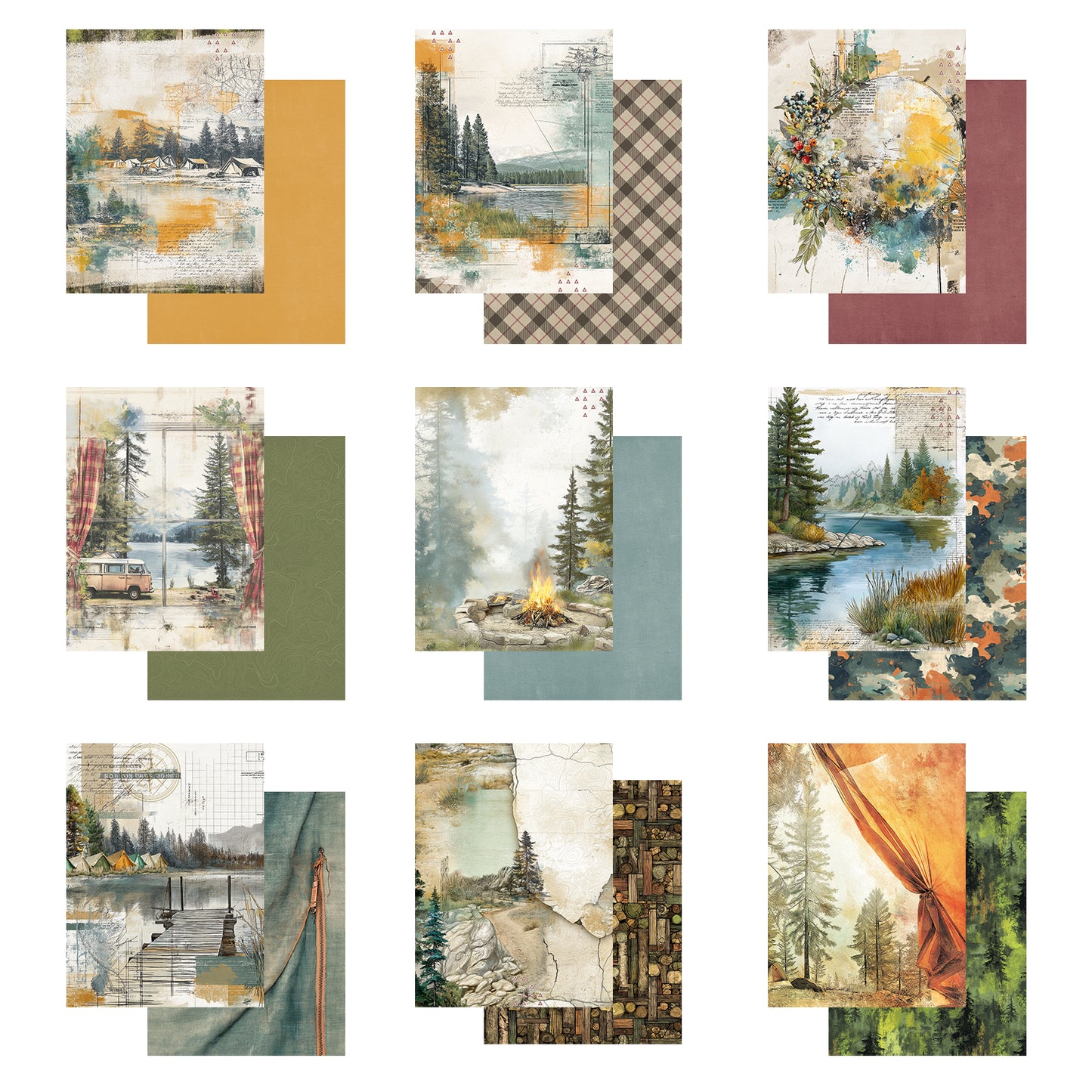 Campfire Memories 6" x 8" Collection Pack by Dennis Bruton