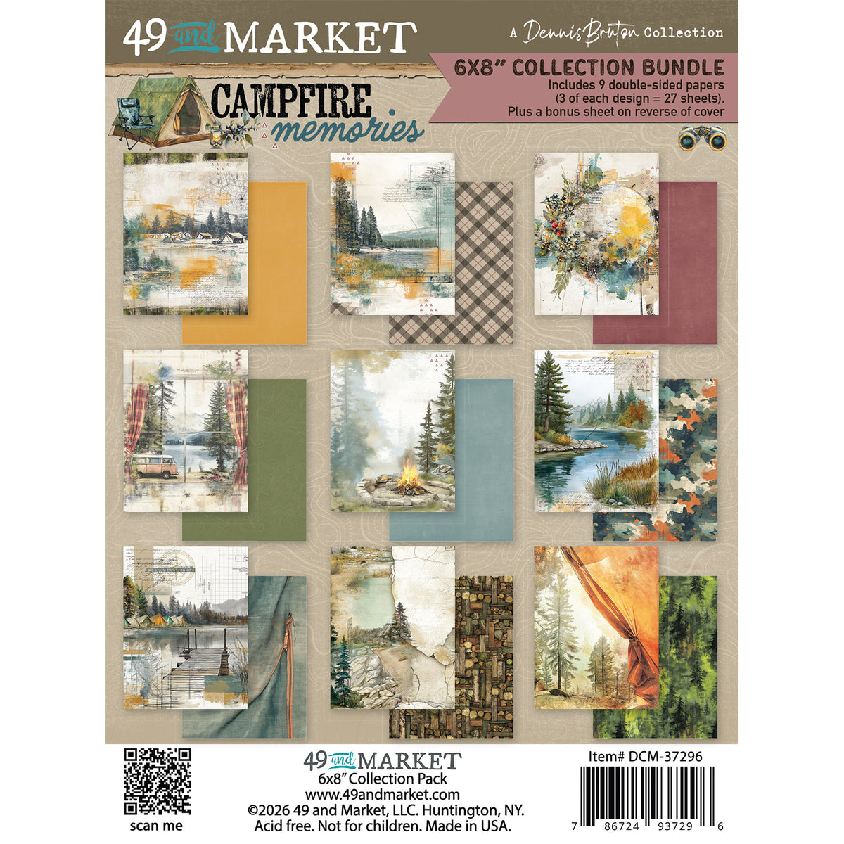 Campfire Memories 6" x 8" Collection Pack by Dennis Bruton