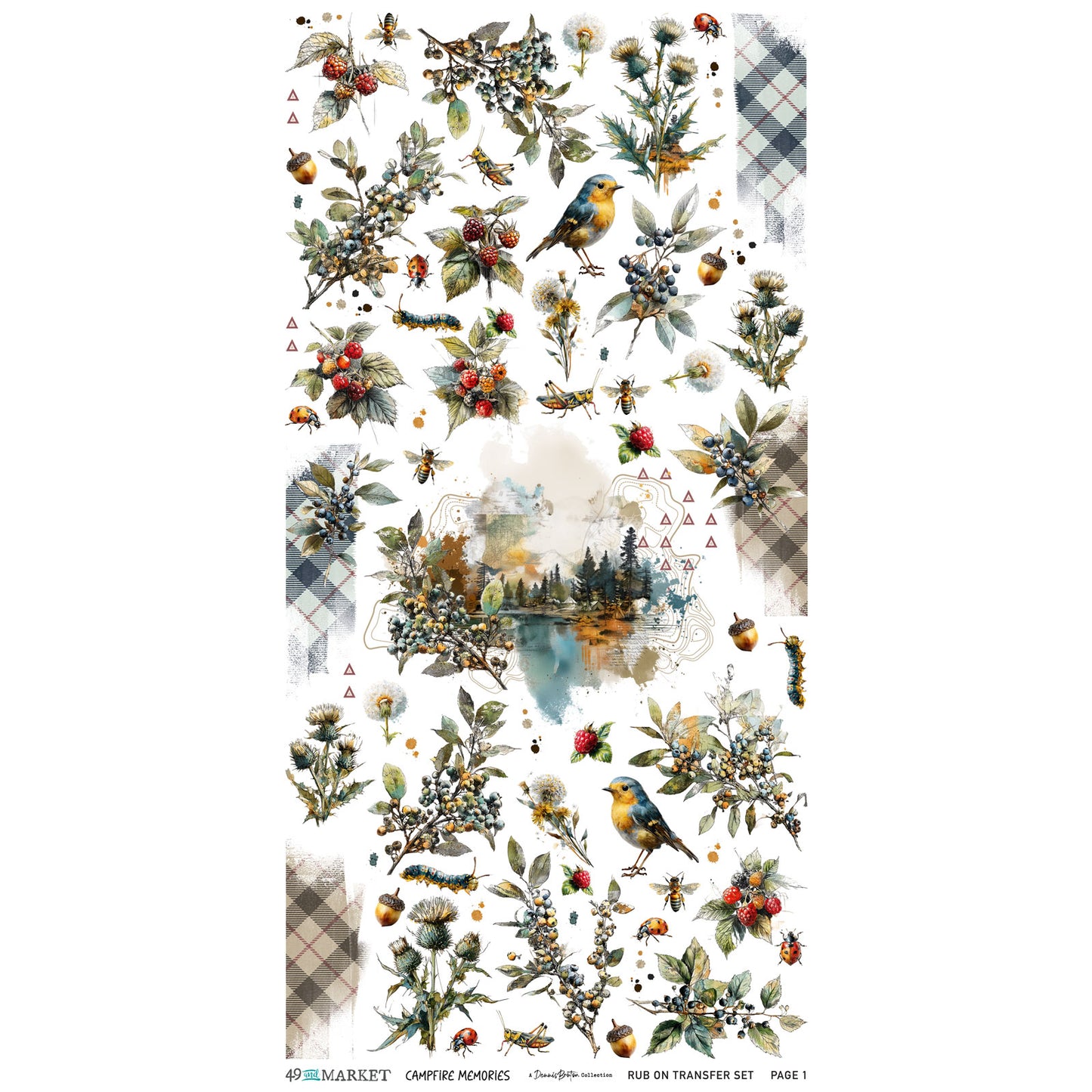 Campfire Memories Blendable Transfer Set by Dennis Bruton
