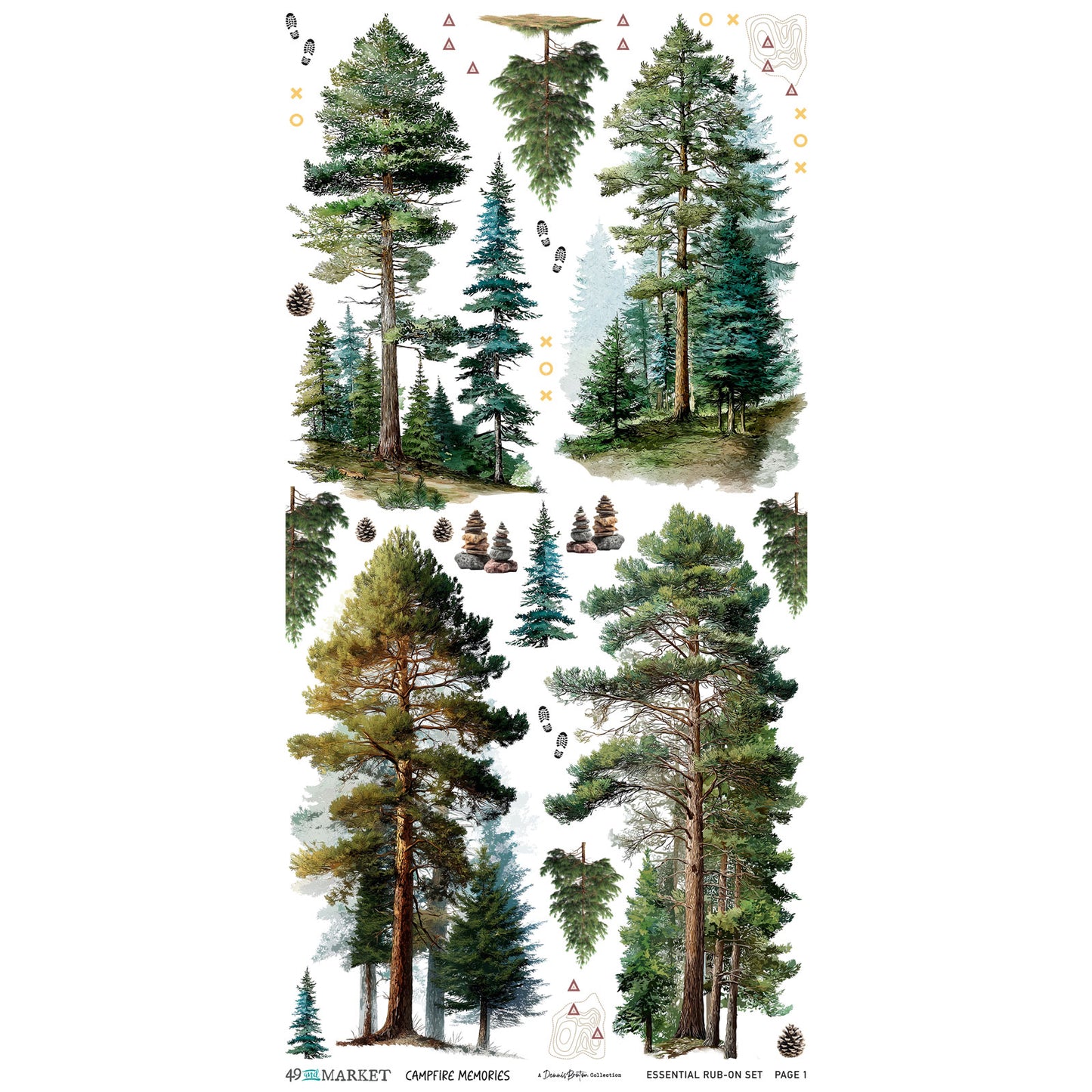 Campfire Memories Essentials Transfer Set by Dennis Bruton