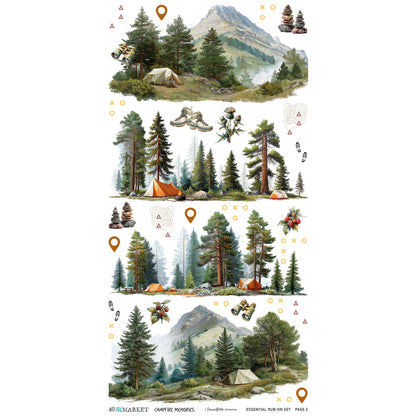 Campfire Memories Essentials Transfer Set by Dennis Bruton