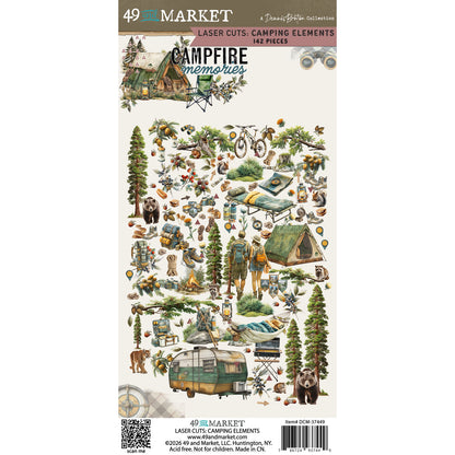Campfire Memories Laser-Cut Camping Elements by Dennis Bruton