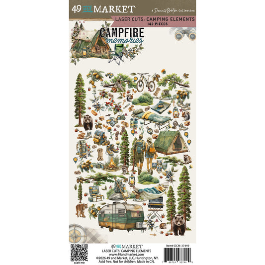 Campfire Memories Laser-Cut Camping Elements by Dennis Bruton