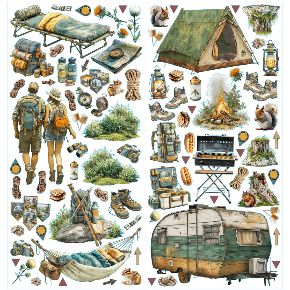 Campfire Memories Laser-Cut Camping Elements by Dennis Bruton