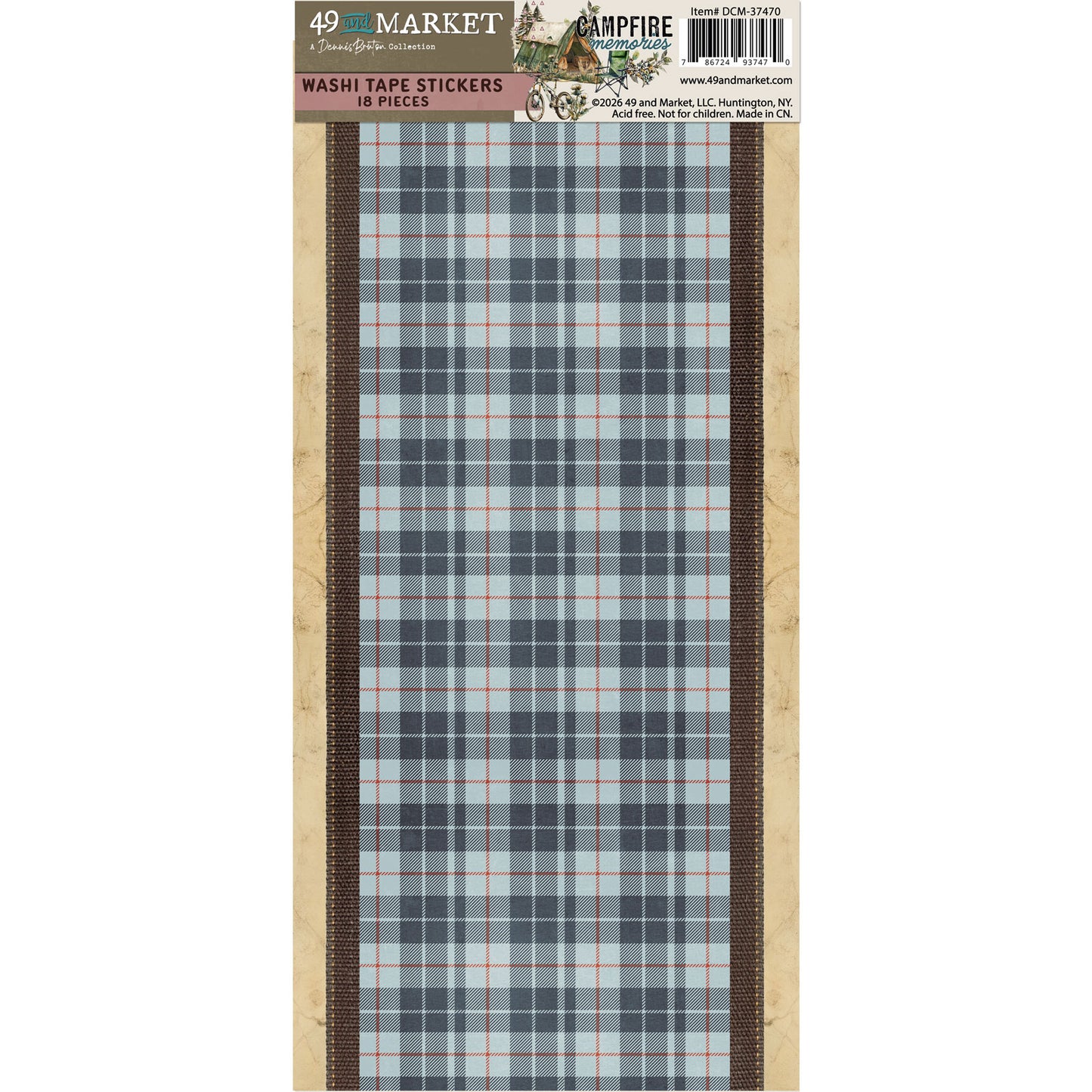 Campfire Memories Washi Tape by Dennis Bruton