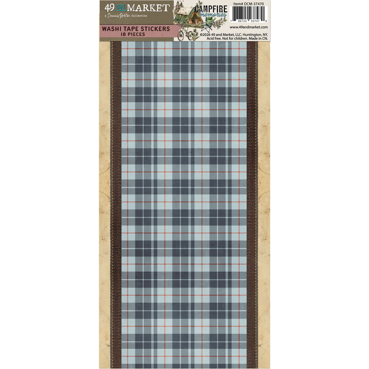 Campfire Memories Washi Tape by Dennis Bruton