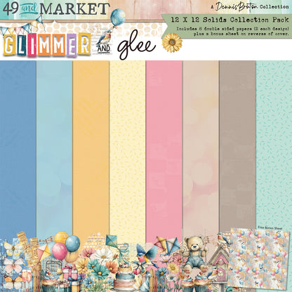 49 and Market - Glimmer and Glee 12x12 Solids Collection Pack by Dennis Bruton