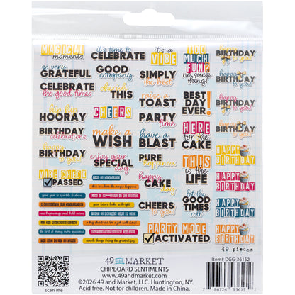 Glimmer and Glee Chipboard Set by Dennis Bruton