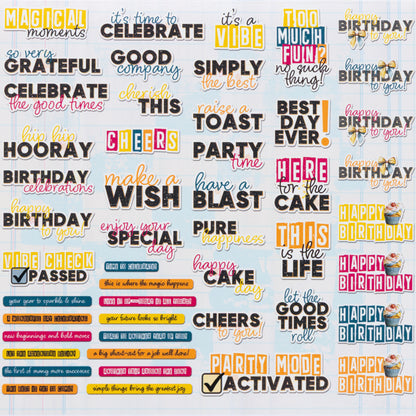 Glimmer and Glee Chipboard Set by Dennis Bruton