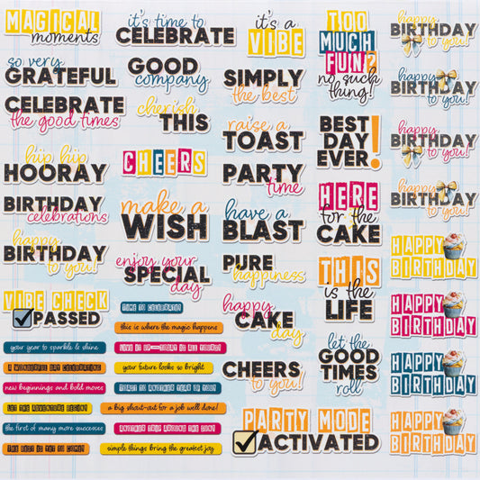 Glimmer and Glee Chipboard Set by Dennis Bruton