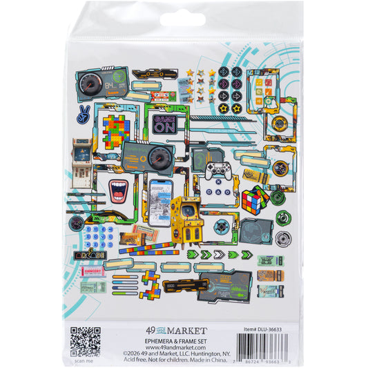 Level Up Ephemera & Frame Set by Dennis Bruton