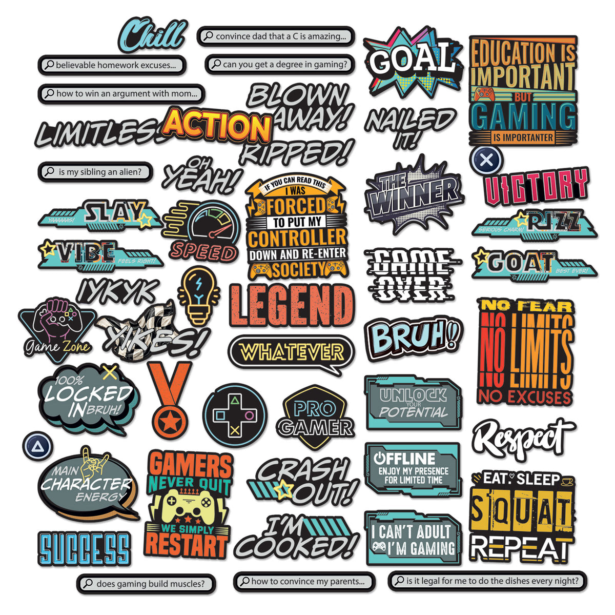 Level Up Chipboard Sentiments by Dennis Bruton
