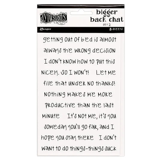 Dylusions – Bigger Back Chat White | Sets 1, 2, 3 & 4