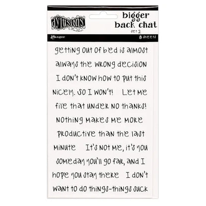 Dylusions – Bigger Back Chat White | Sets 1, 2, 3 & 4