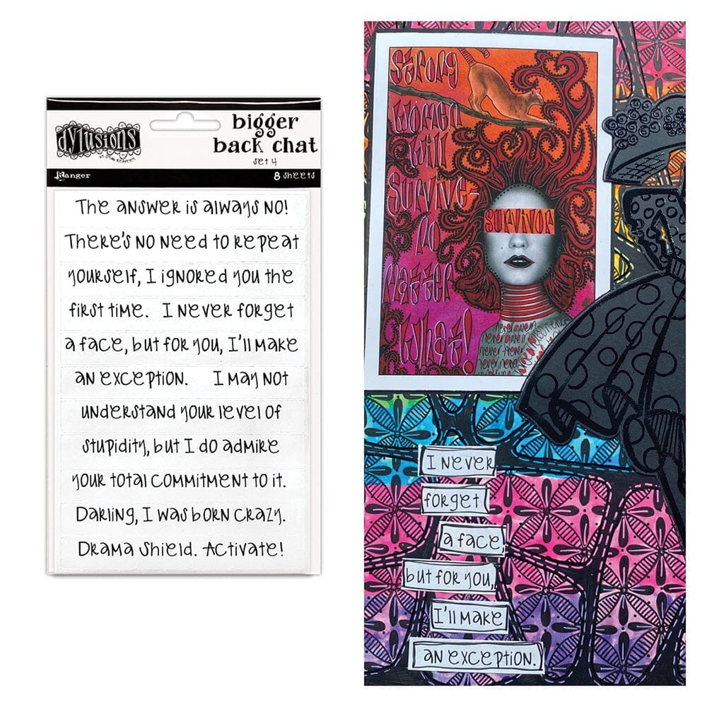 Dylusions – Bigger Back Chat White | Sets 1, 2, 3 & 4