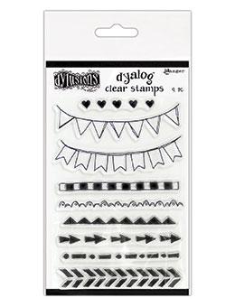 Dylusions Dyalog Clear Stamps - On The Edge