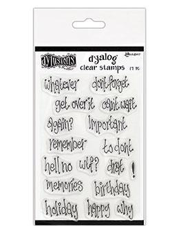 Dylusions Dyalog Clear Stamps - Whatever