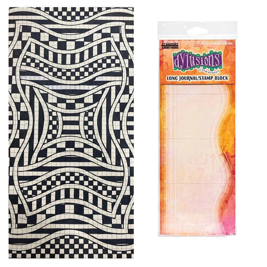Dylusions Stampers Anonymous Long Journal Stamp Block