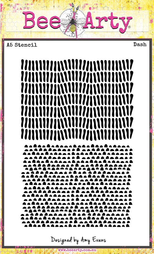 Bee Arty - Dash - A5 Stencil
