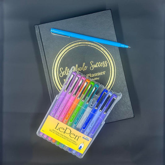 Self-Made Success Planner with Marvy Uchida 10 piece Bright Colour Pens