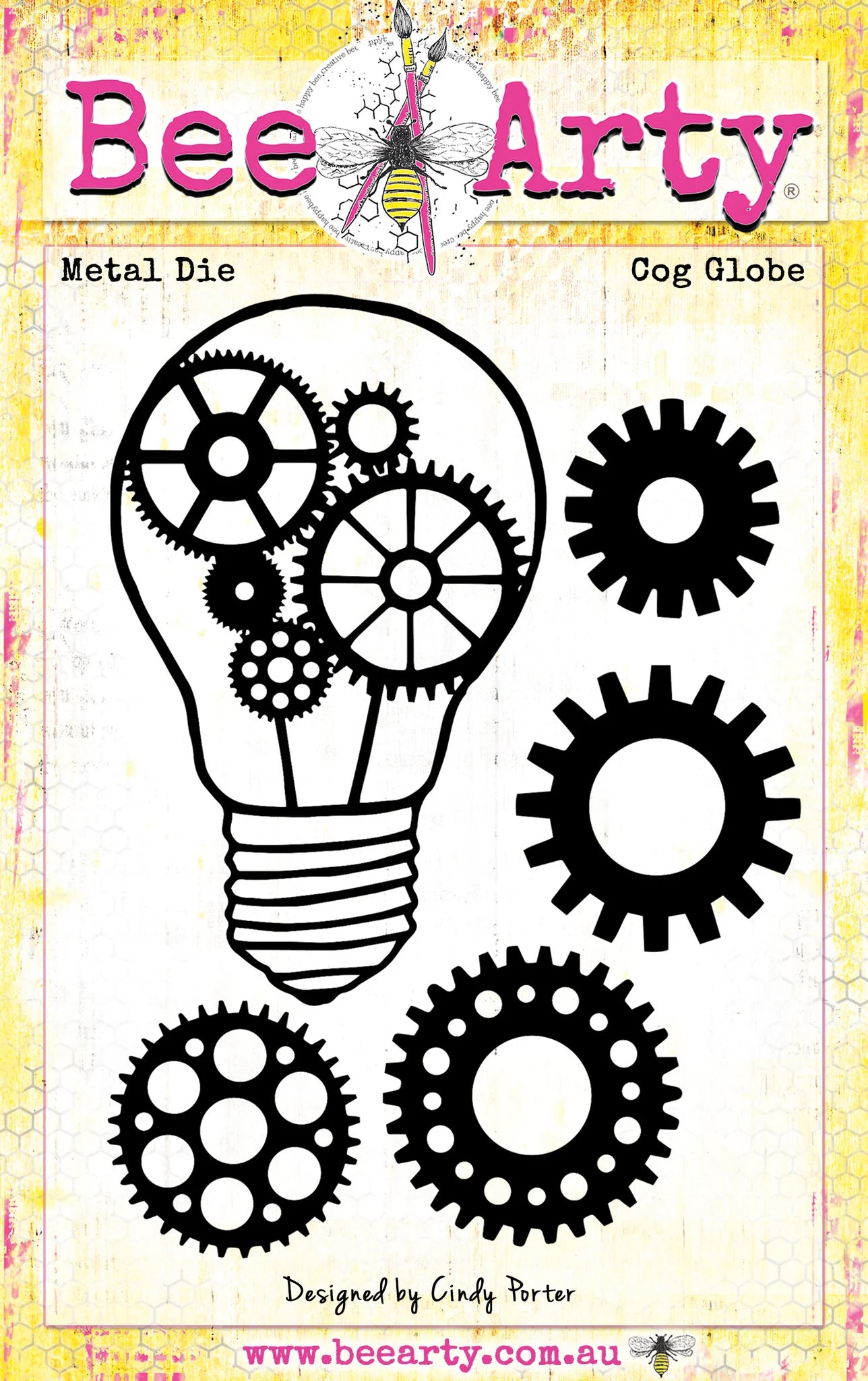 Bee Arty - Cog Globe - Metal Die