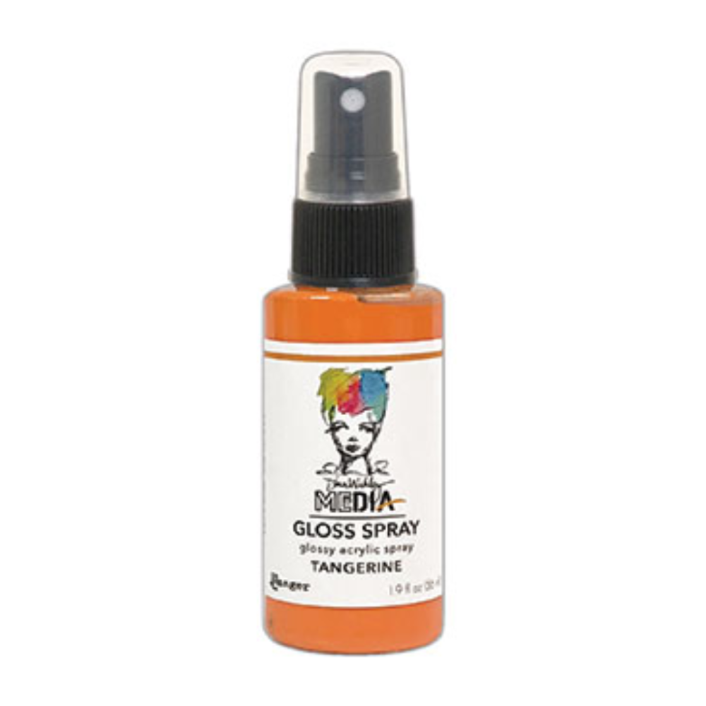 Dina Wakley MEdia - Tangerine Gloss Spray